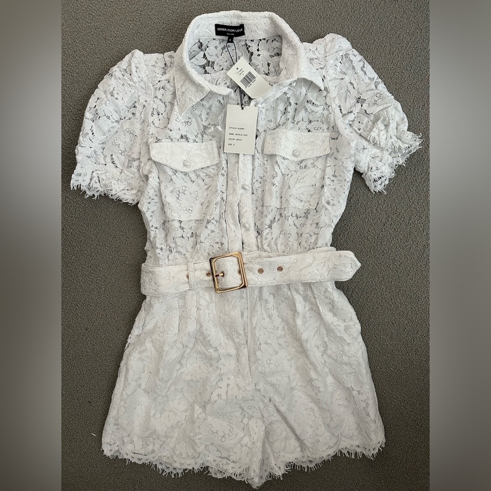 Generation Love White Lace Romper